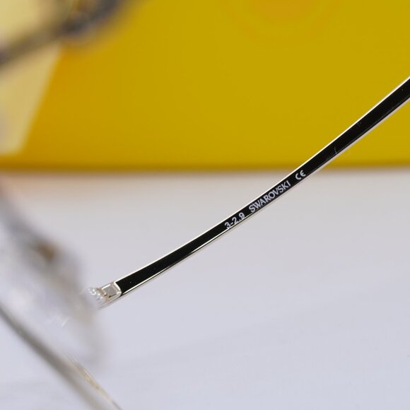 Swarovski SK5347 032 Round Eyeglasses - Pale Gold 55mm - Picture 8 of 10